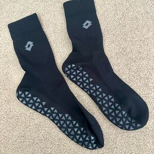 Men's Black Athletic Grip Socks brand new